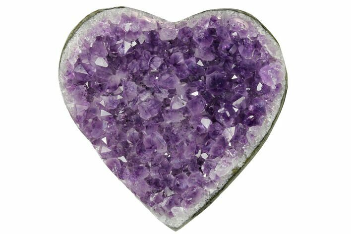 Purple Amethyst Heart - Uruguay #172041